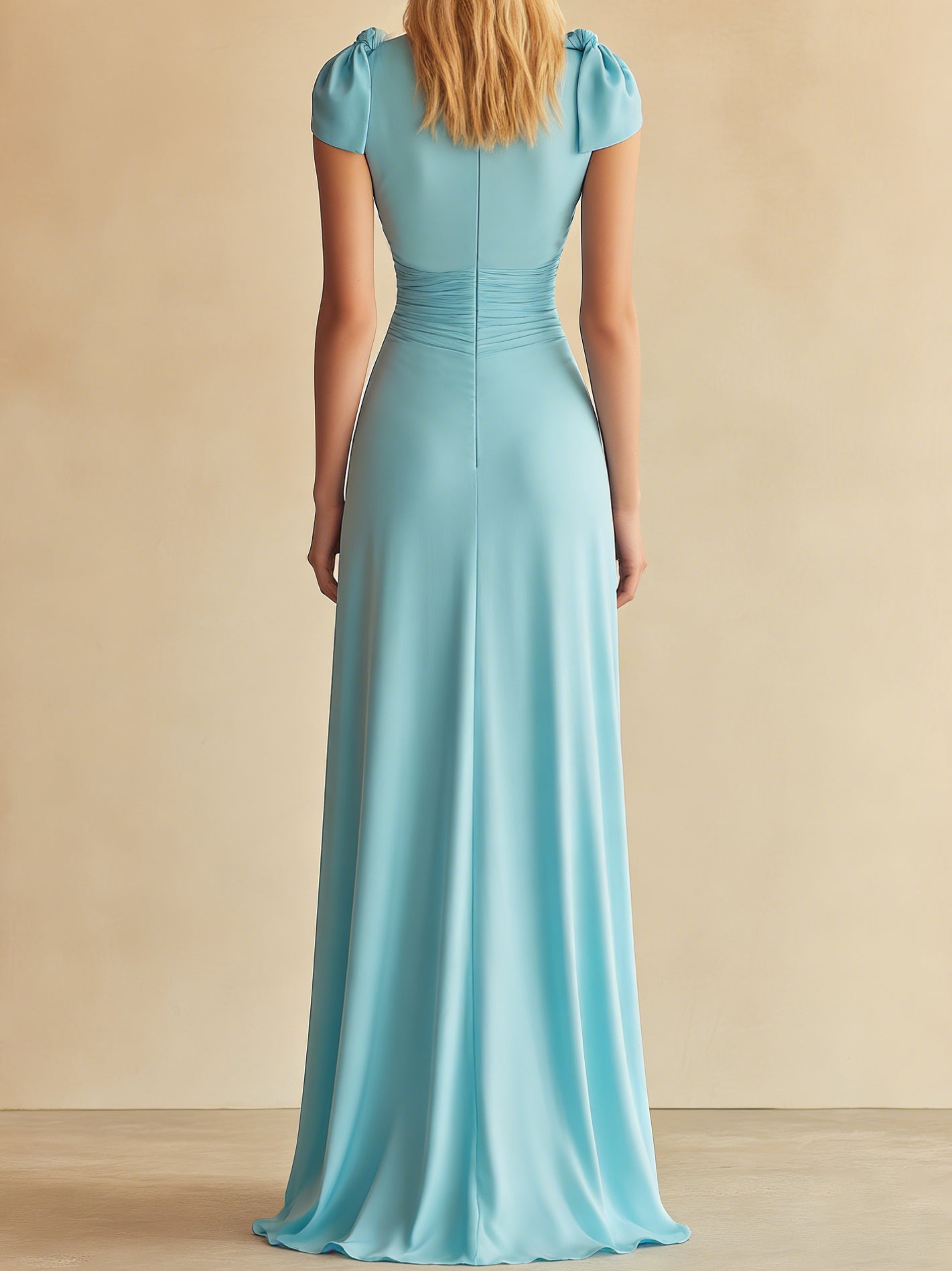 Liserie Draped Maxi Bridesmaid & Formal Dress