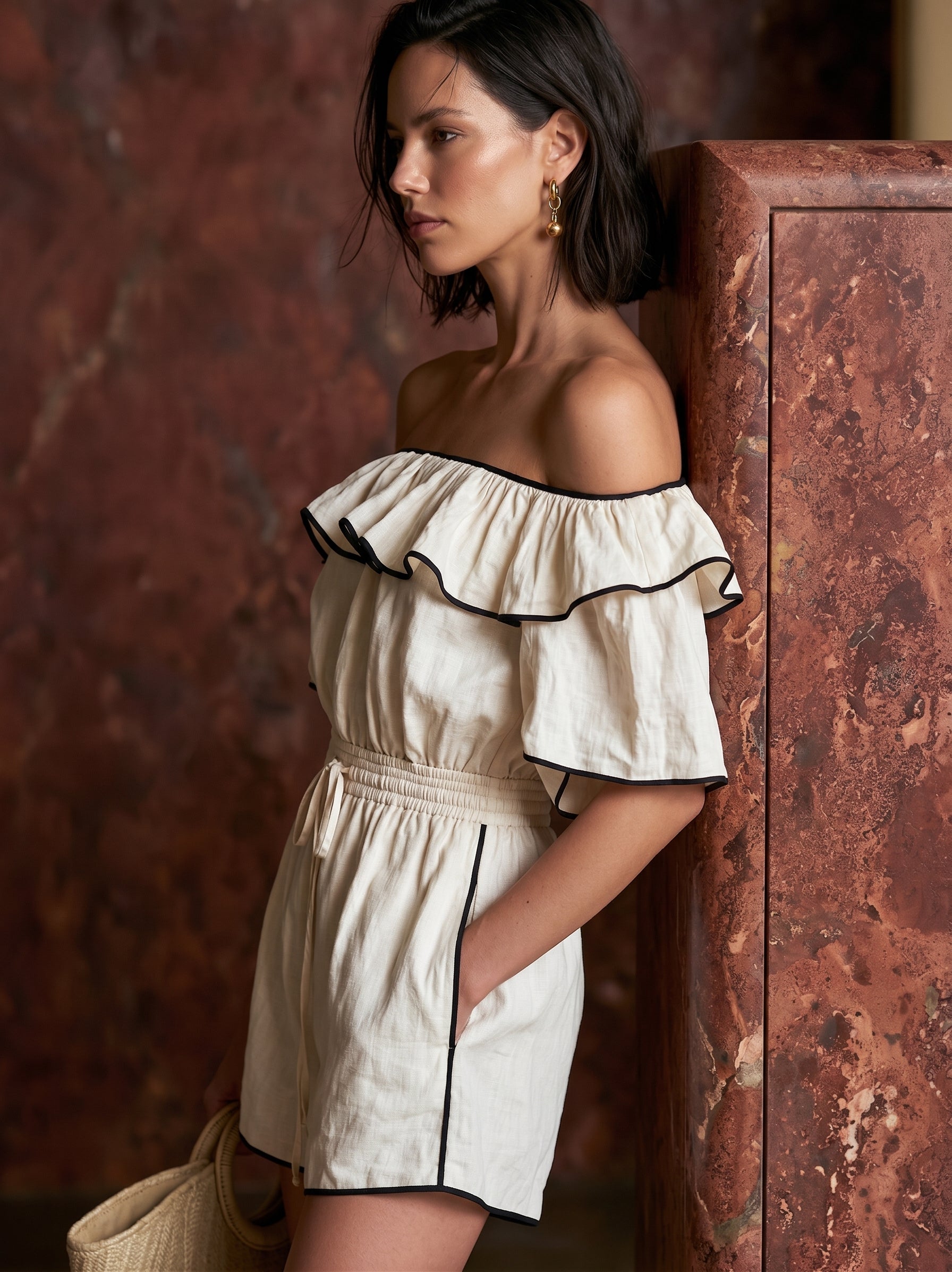 Liserie Riviera Ruffle Romper