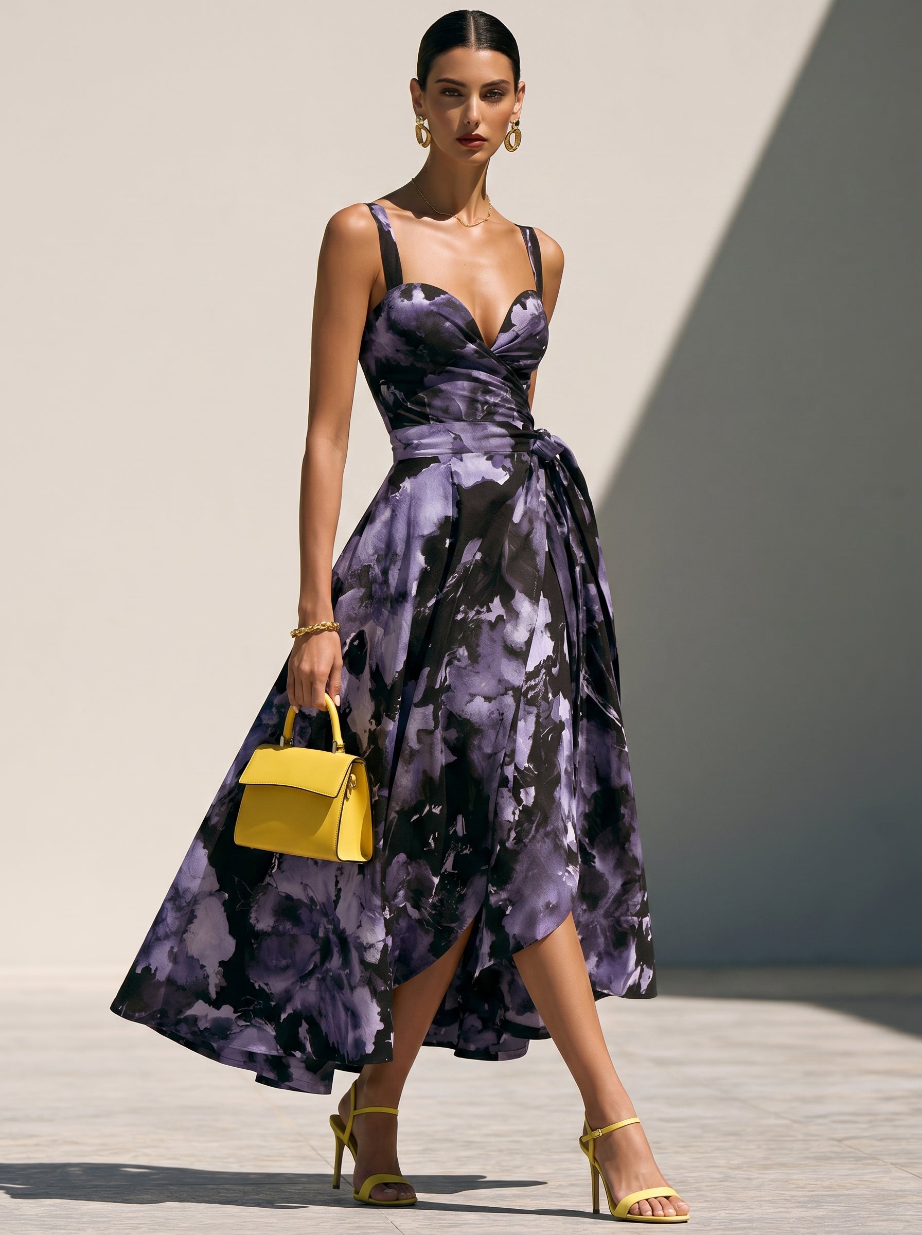 Liserie Midnight Violet Bloom Dress