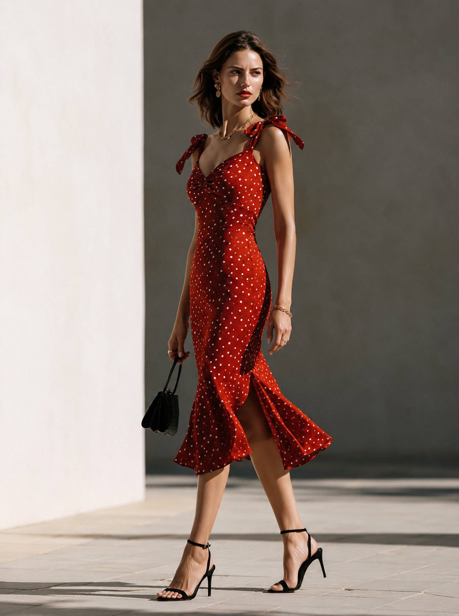 Liserie French Riviera Polka Dot Slip Dress