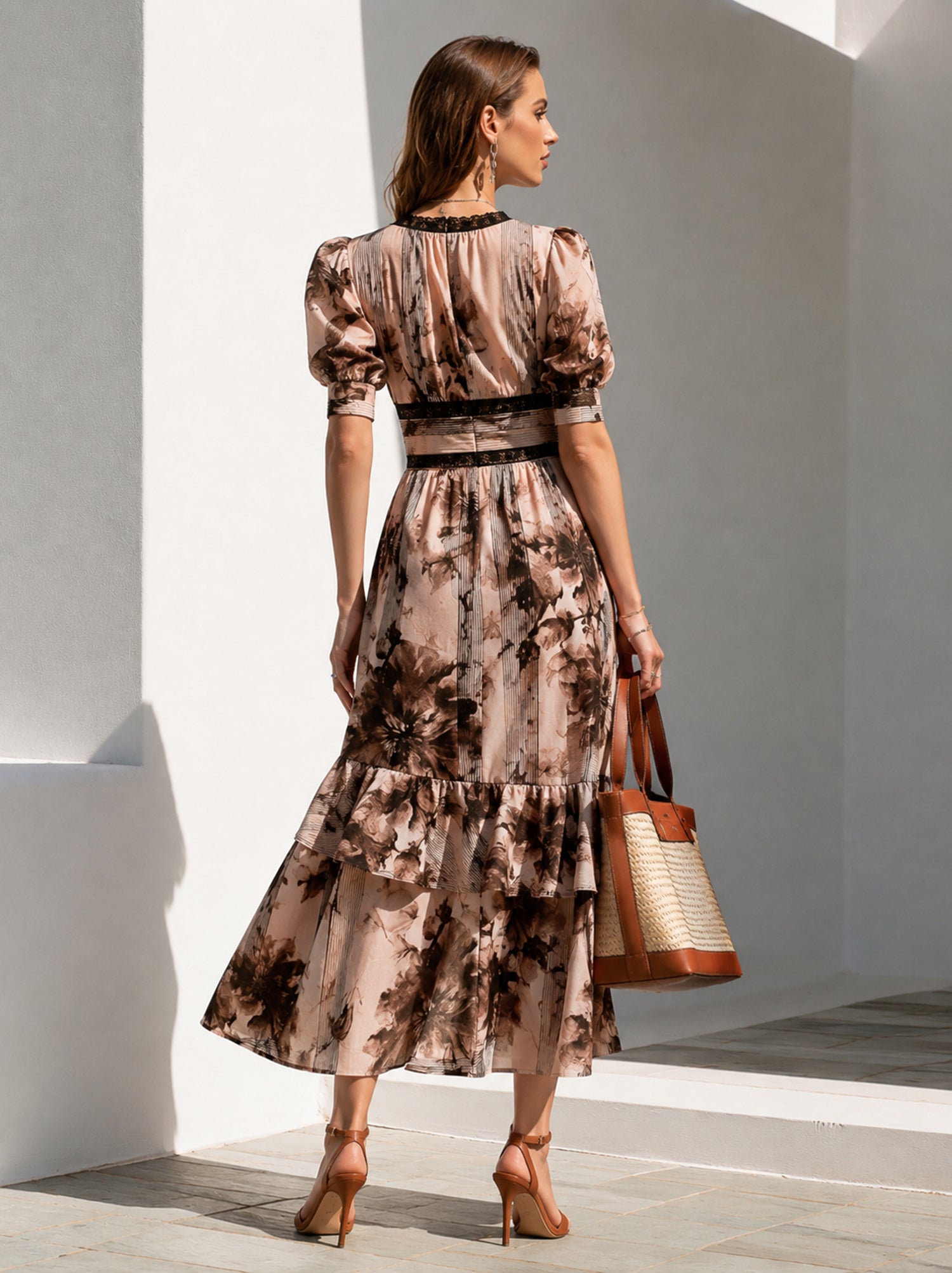 Liserie "Enchanting Elegance" Printed Dress