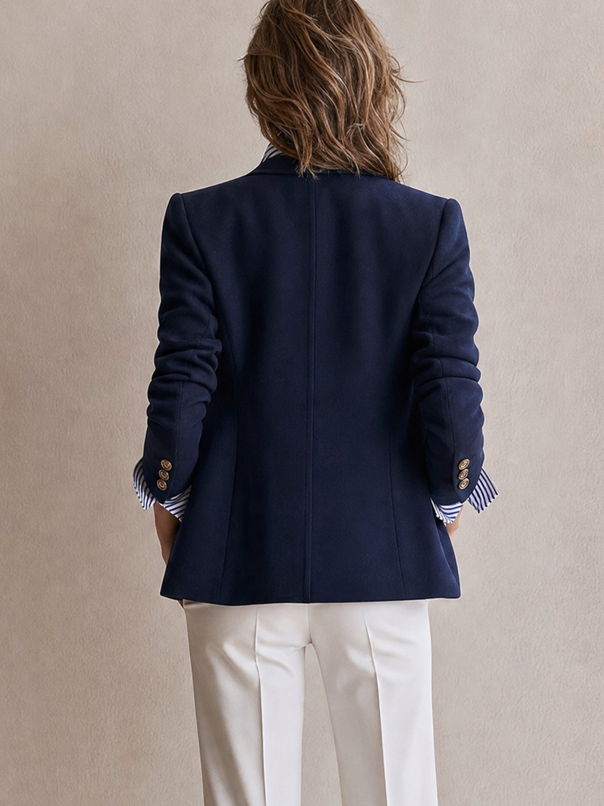 Tailored Double‑Breasted Blazer Outerwear