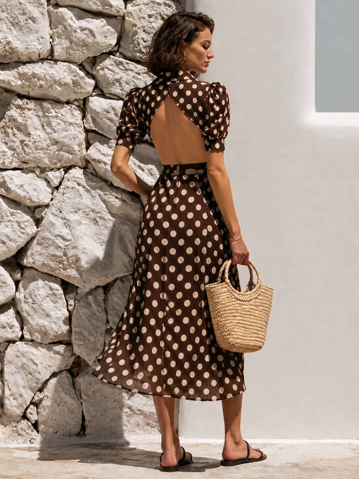 Liserie Sienna Polka Dot Wrap Dress