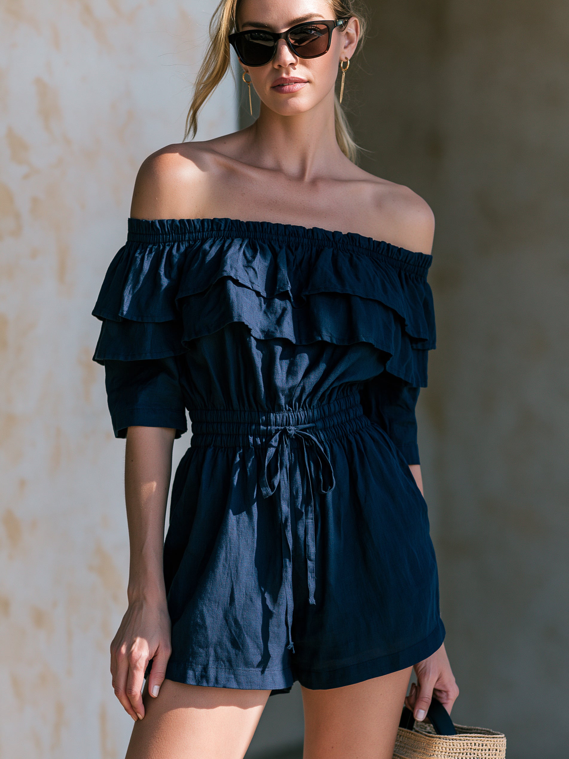 Liserie  Off-the-Shoulder Romper