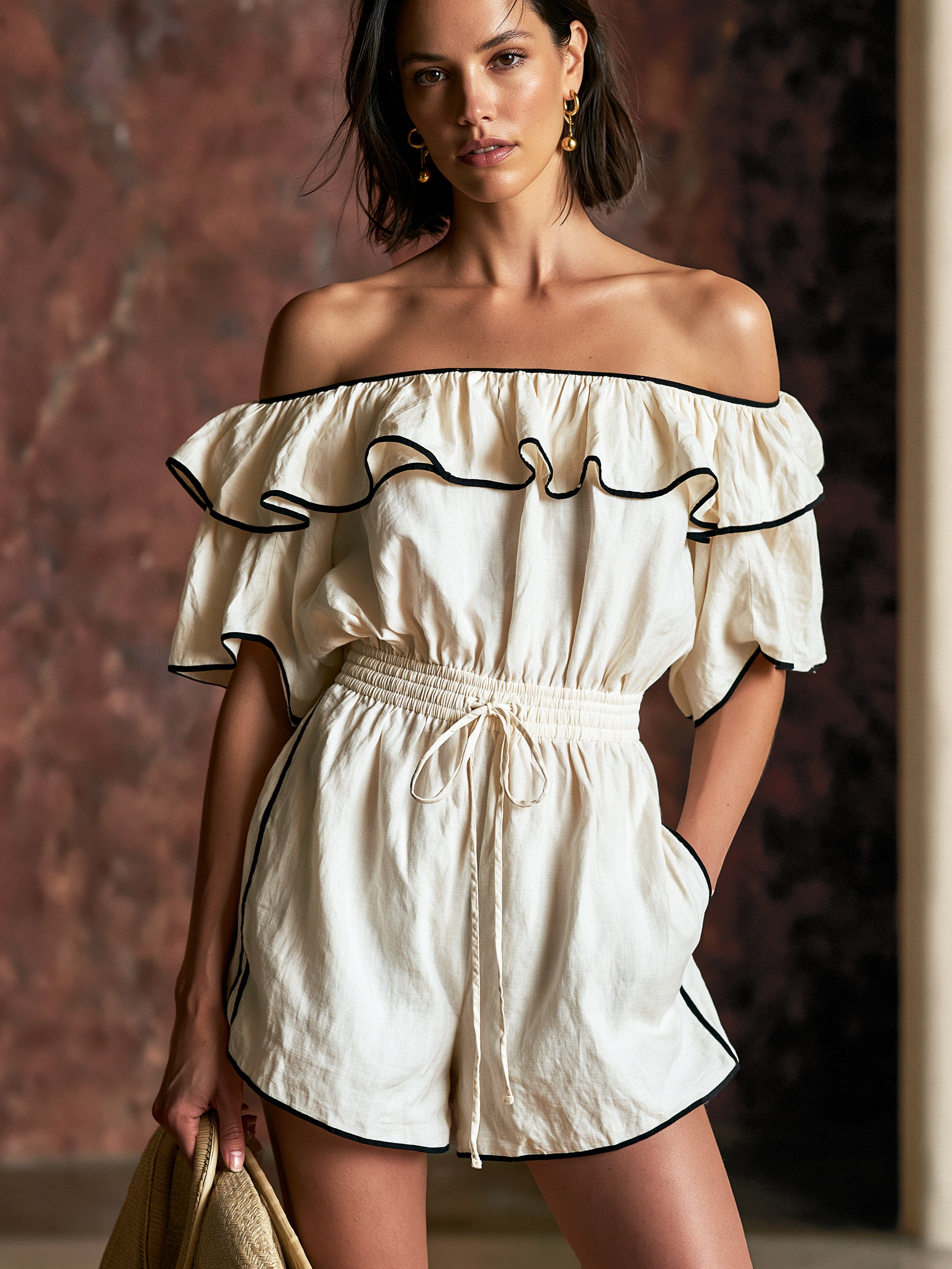 Liserie Riviera Ruffle Romper