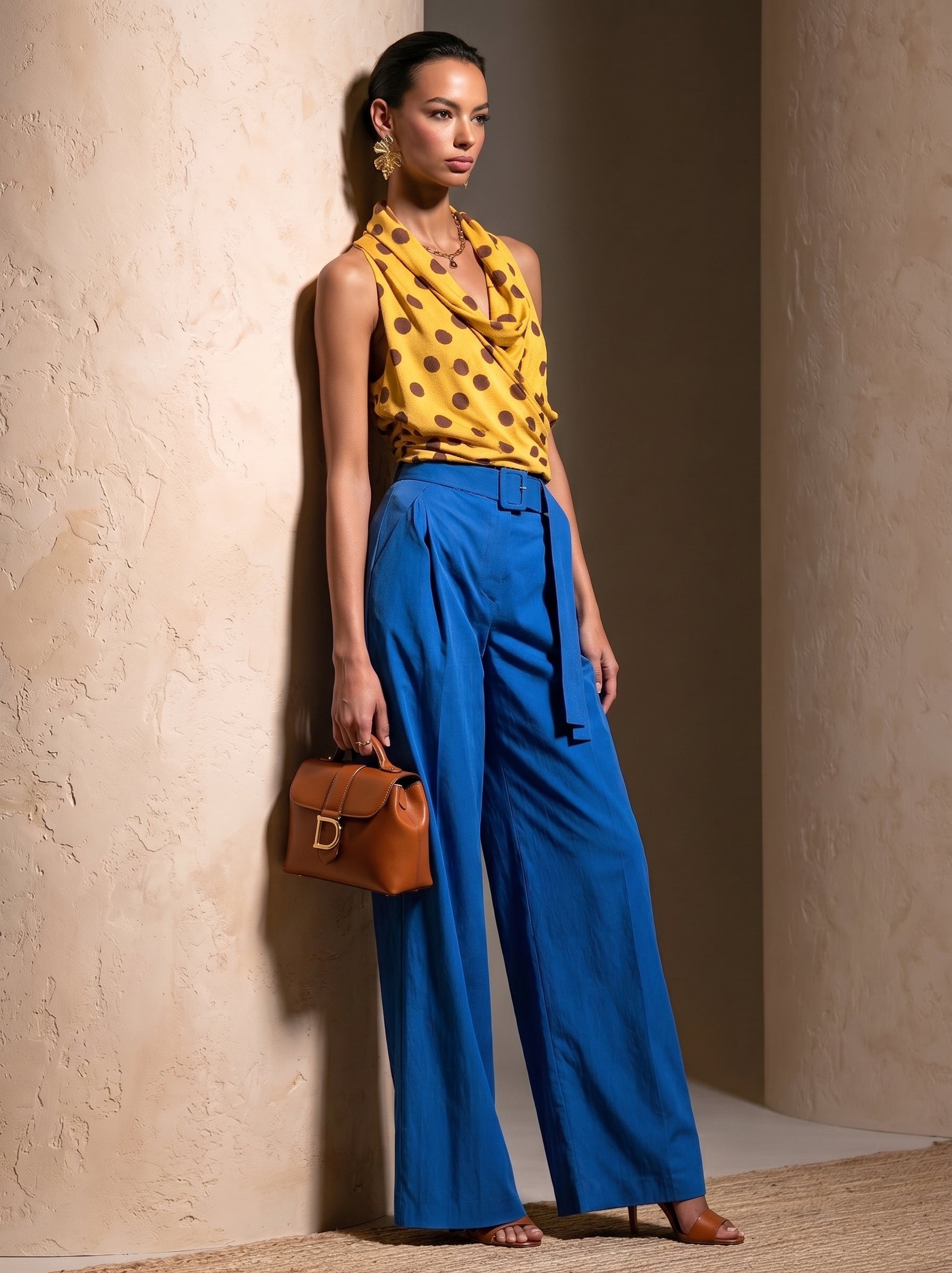 Liserie "Golden Hour Muse" Polka Dot Set