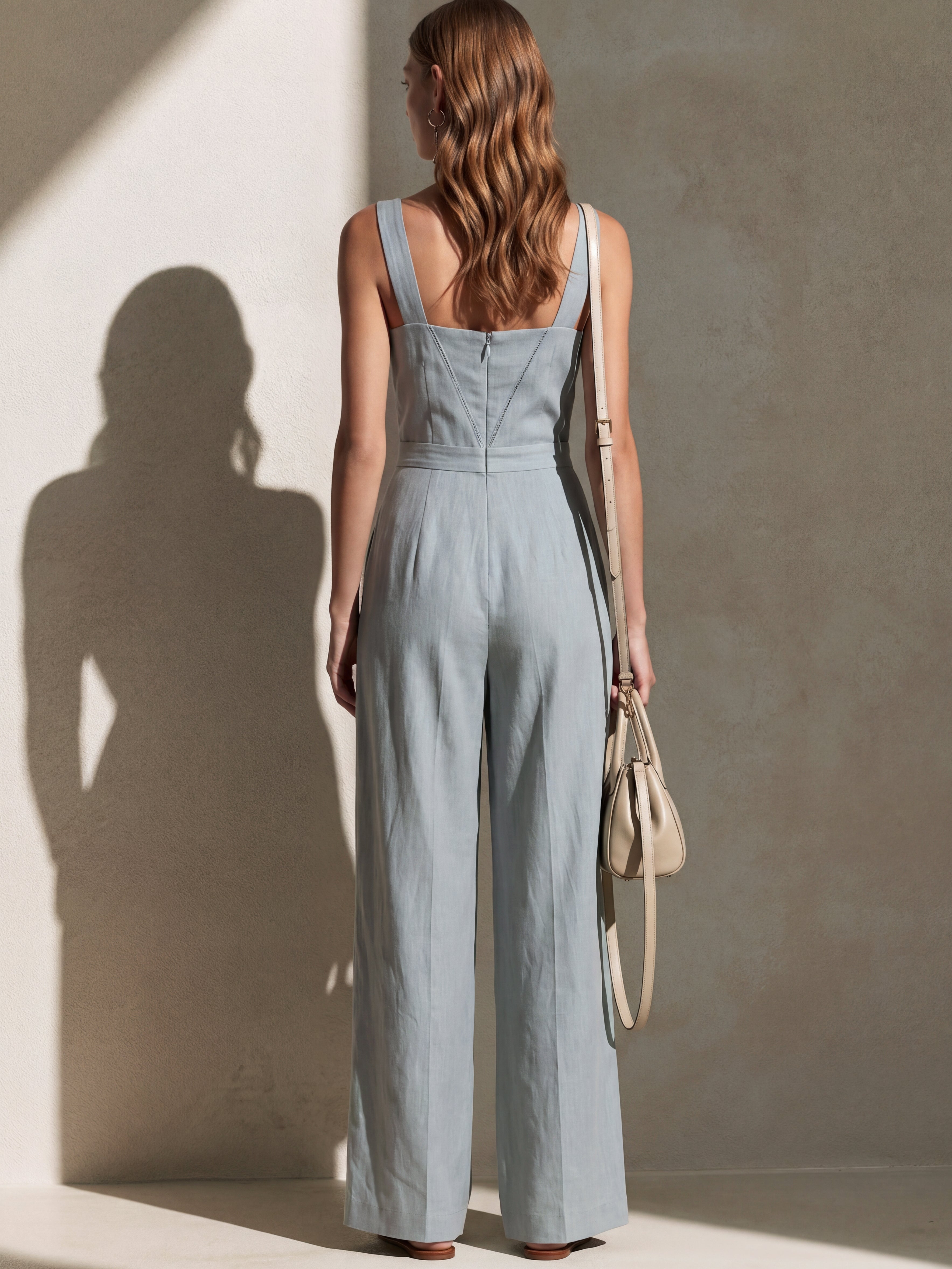 Liserie Elegant Tailored Linen Jumpsuit