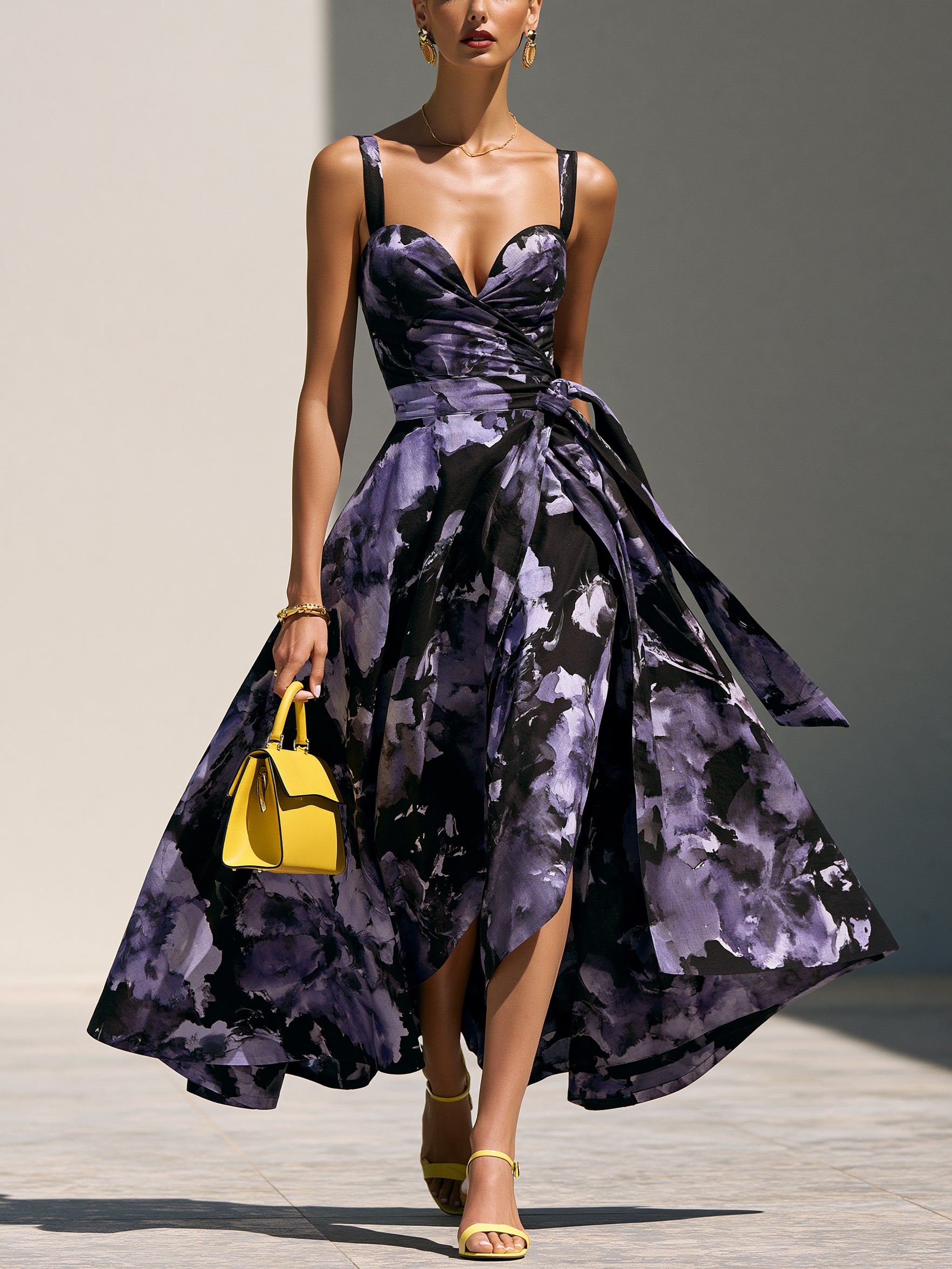 Liserie Midnight Violet Bloom Dress