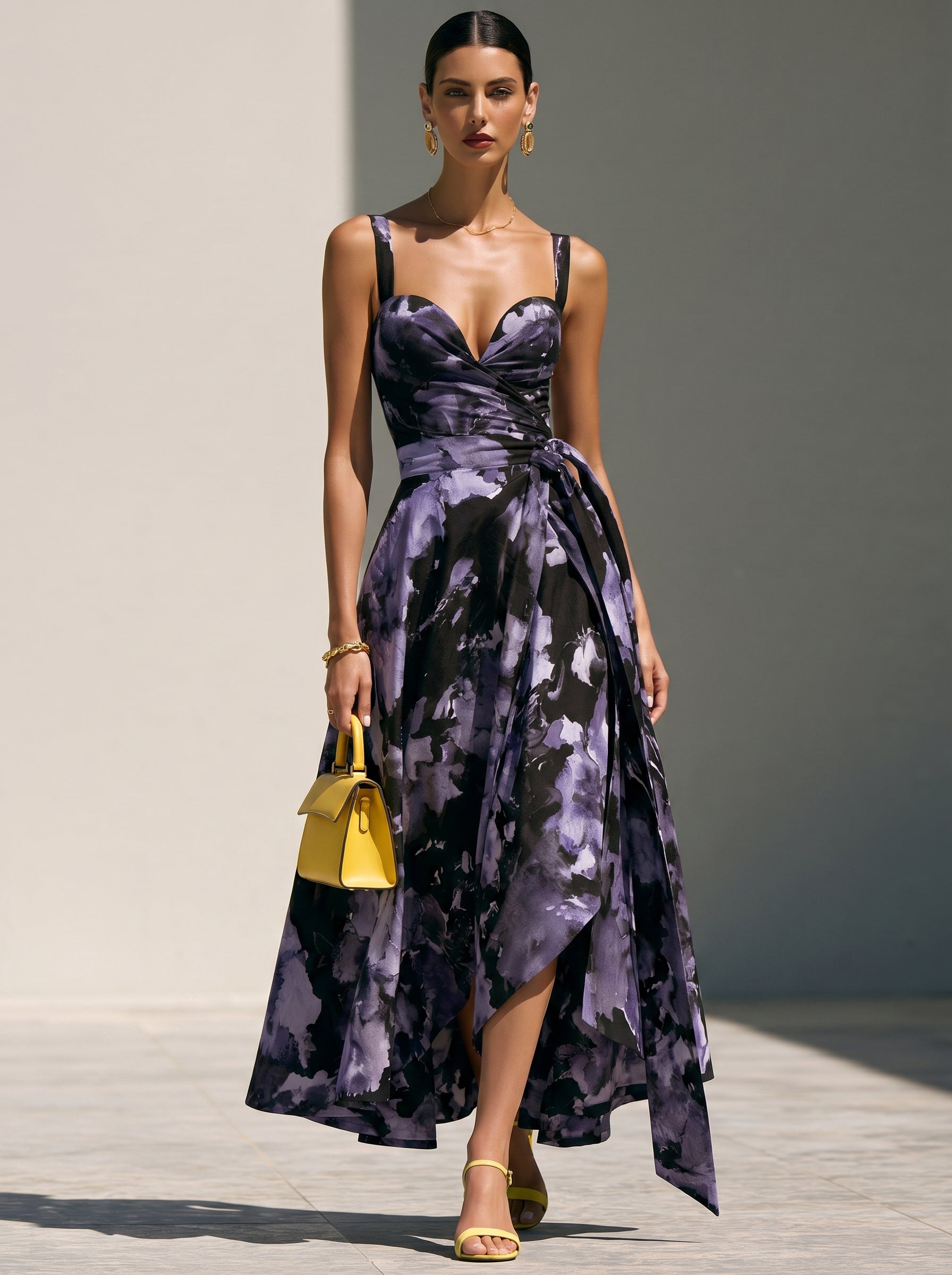 Liserie Midnight Violet Bloom Dress