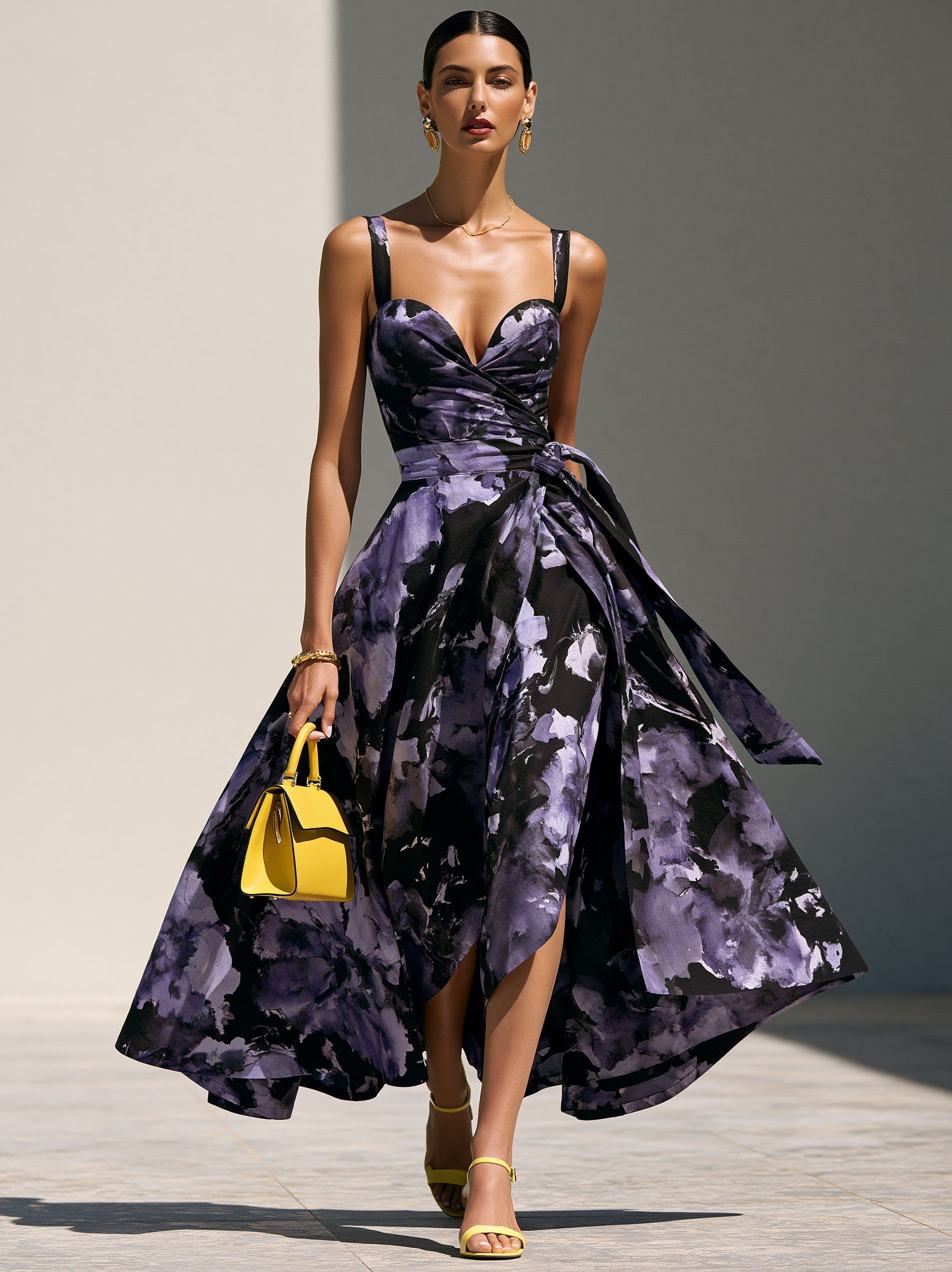 Liserie Midnight Violet Bloom Dress
