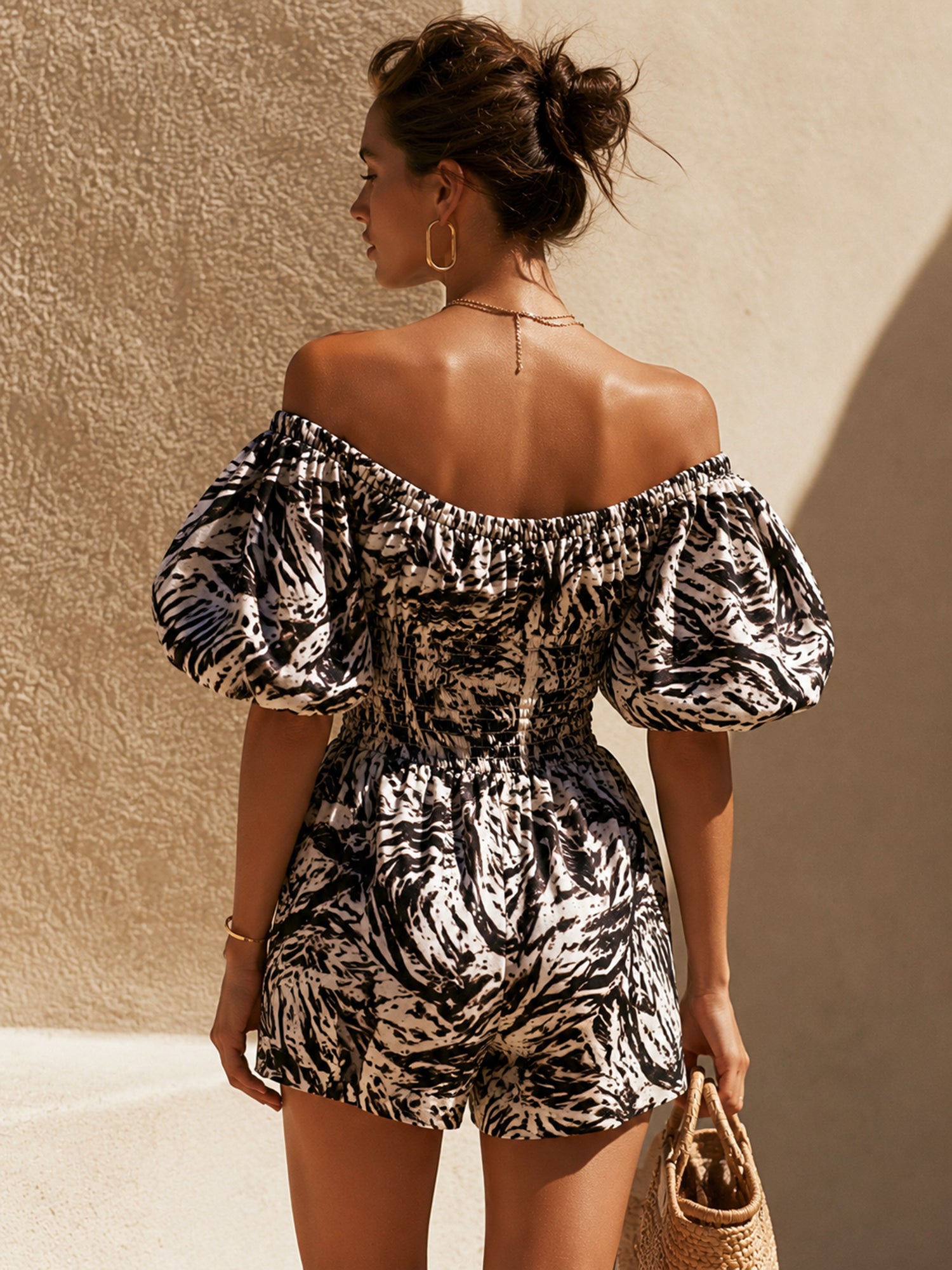 Liserie French Riviera Printed Romper