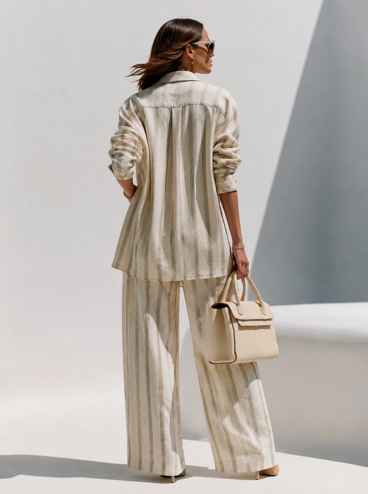Ethereal Stripe Three-Piece Set