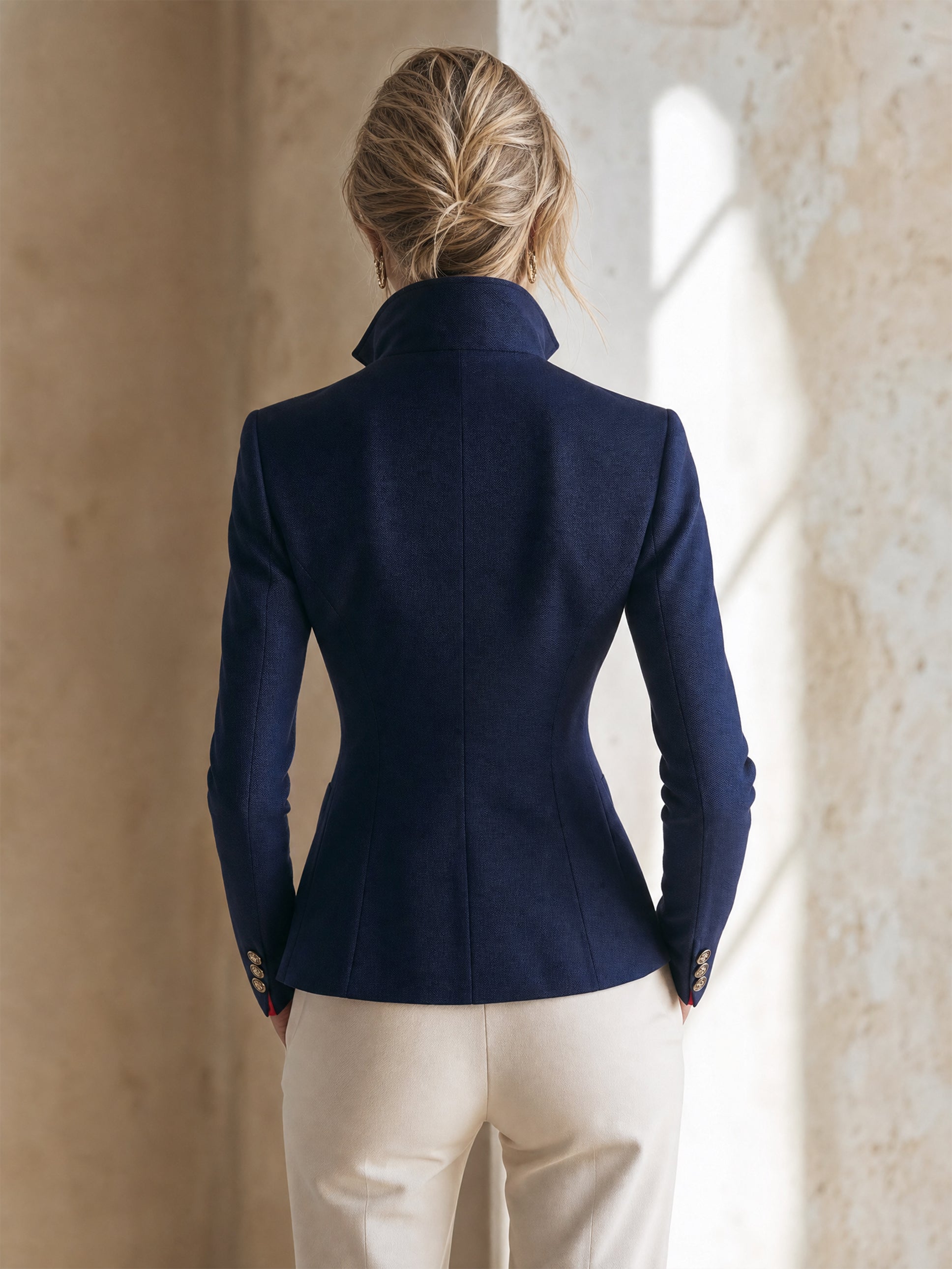 Smart‑Casual Navy Blazer Outerwear